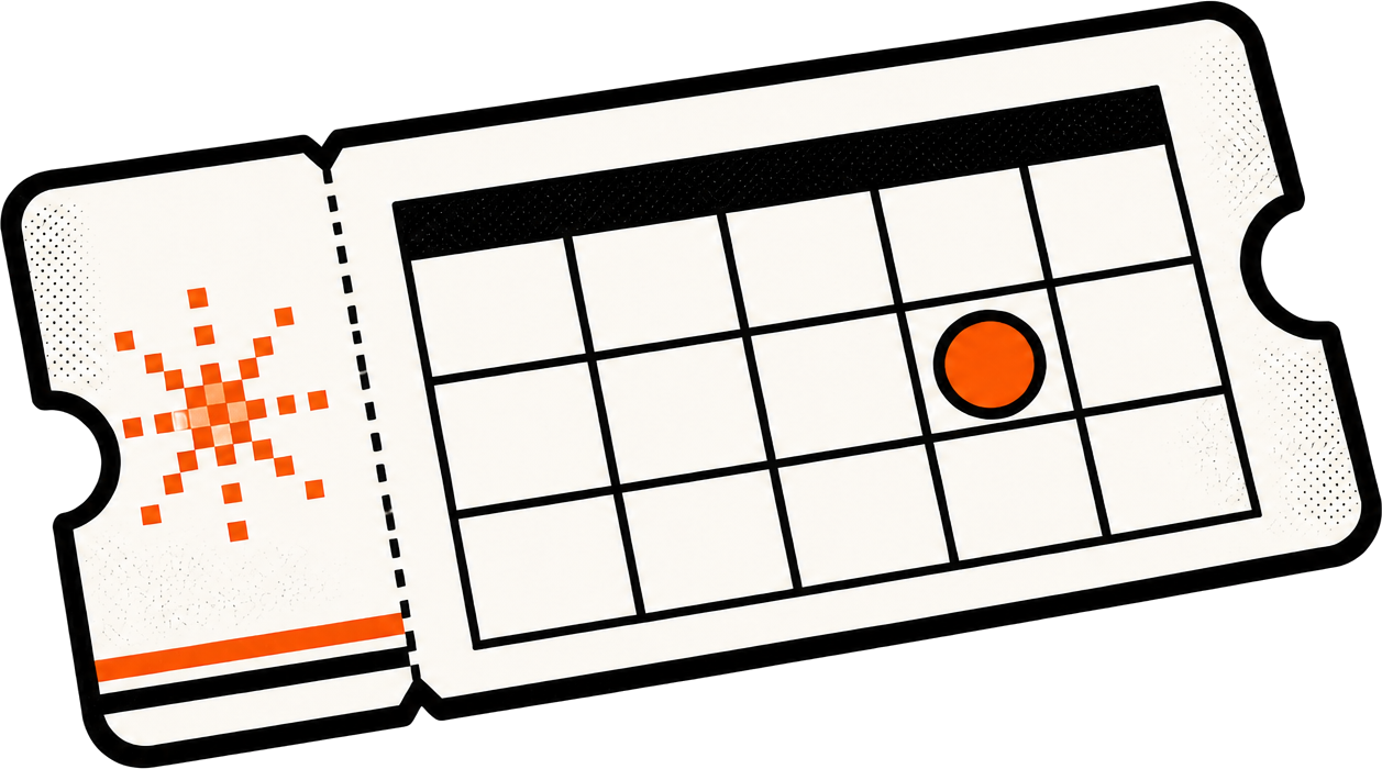 Studio Pod Booking ticket illustration