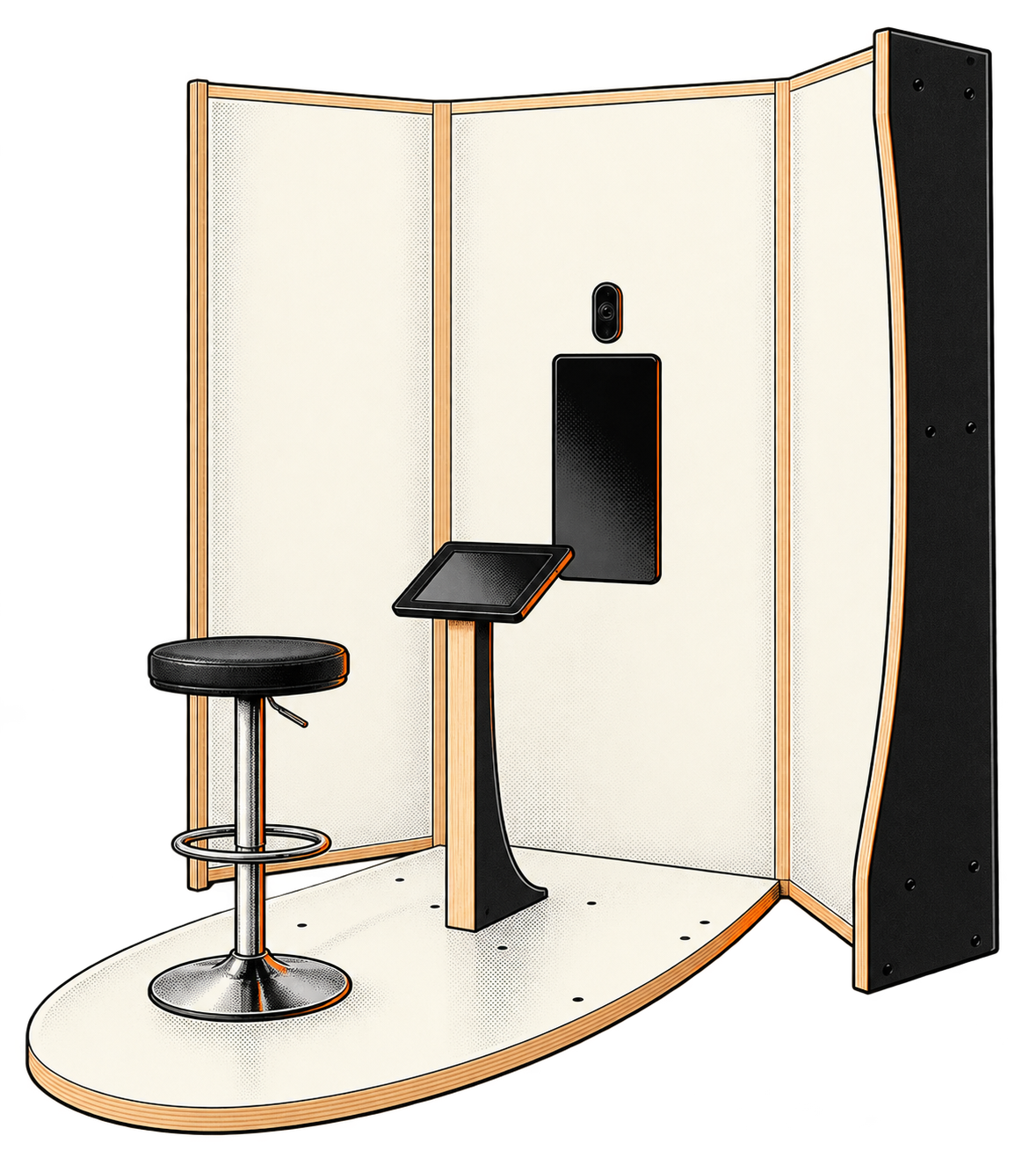 Illustration candidate of the CNC wood Studio Pod S3