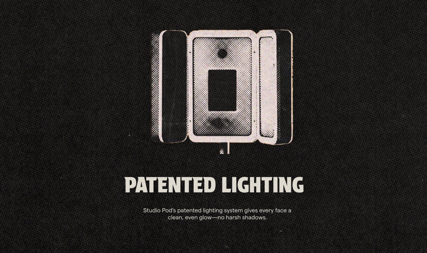 Camera + lighting close-up from the Roadie tour-poster
