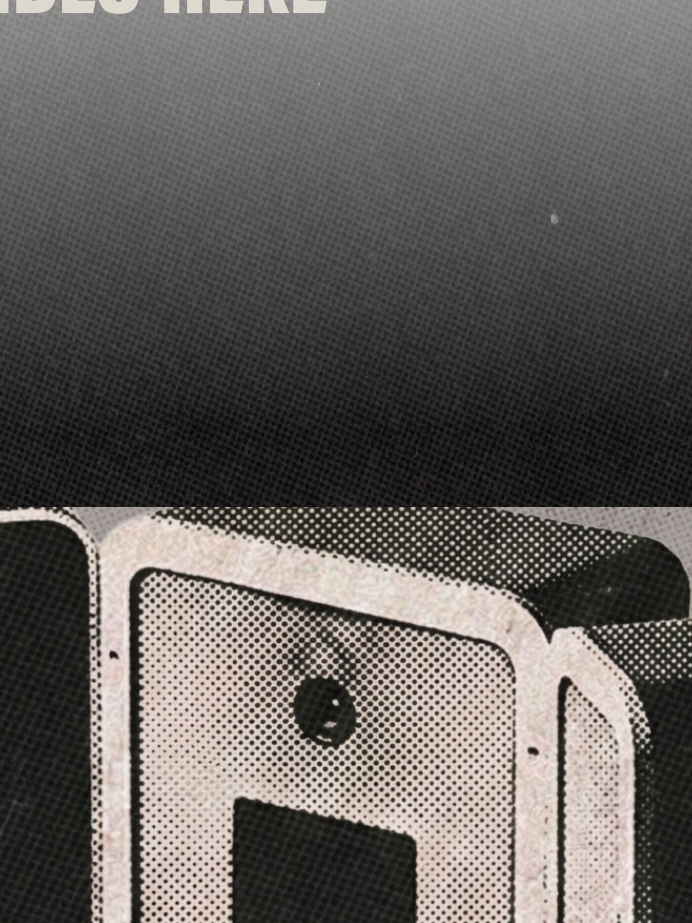 Roadie head - detail shot from the Roadie tour-poster